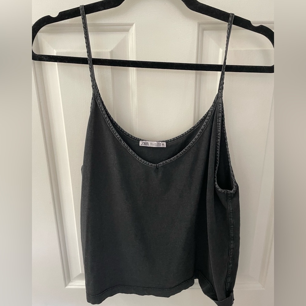 Zara charcoal grey top